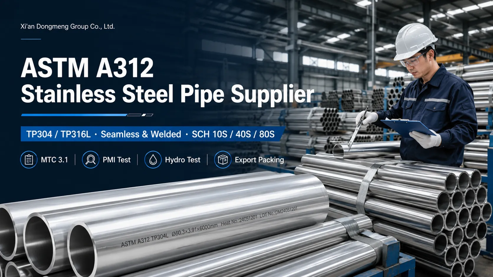 ASTM A312 stainless steel pipe ASTM A312 stainless steel pipe